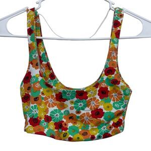 Zara 70’s Retro Floral Swim Bikini Top